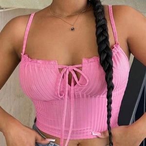 Pink Crop Top
